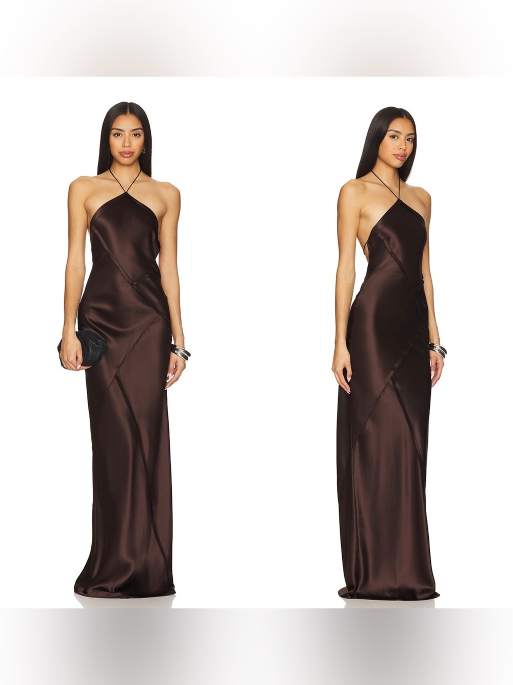 NWT RETROFÊTE Sylvia Dress In Chocolate Brown